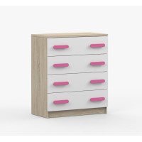 Komoda SCOUT - dub sonoma/biela (viac variant)