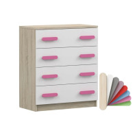 Komoda SCOUT - dub sonoma/biela (viac variant)