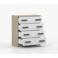 Komoda SCOUT - dub sonoma/biela (8 variant)