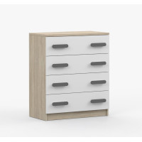 Komoda SCOUT - dub sonoma/biela (8 variant)