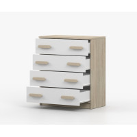 Komoda SCOUT - dub sonoma/biela (8 variant)