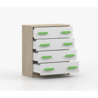 Komoda SCOUT - dub sonoma/biela (8 variant)