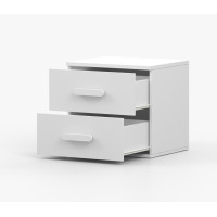 Nočný stolík SCOUT - biely (8 variant)