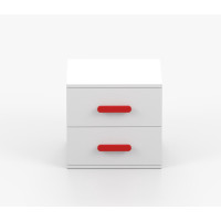 Nočný stolík SCOUT - biely (8 variant)