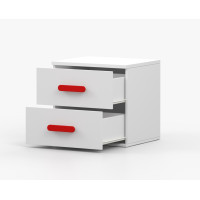 Nočný stolík SCOUT - biely (8 variant)