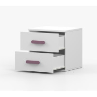 Nočný stolík SCOUT - biely (8 variant)