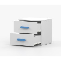 Nočný stolík SCOUT - biely (8 variant)