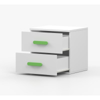 Nočný stolík SCOUT - biely (8 variant)