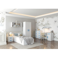 Šatníková skriňa SCOUT - biela (8 variant)