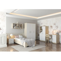 Regál SCOUT - dub sonoma/biely (8 variant)