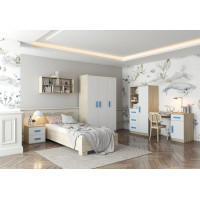 Šatní skříň SCOUT 2 - dub sonoma/bílá (8 variant)