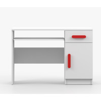 Písací stôl SCOUT - biely (8 variant)