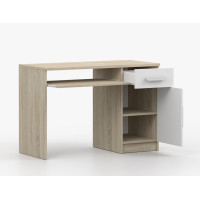 Písací stôl SCOUT - dub sonoma/biely (8 variant)