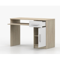 Písací stôl SCOUT - dub sonoma/biely (8 variant)