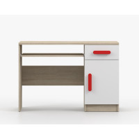 Písací stôl SCOUT - dub sonoma/biely (8 variant)