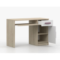 Písací stôl SCOUT - dub sonoma/biely (8 variant)