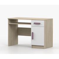 Písací stôl SCOUT - dub sonoma/biely (8 variant)