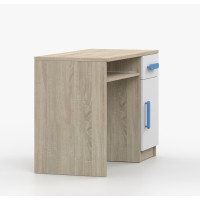 Písací stôl SCOUT - dub sonoma/biely (8 variant)