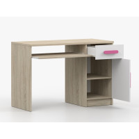 Písací stôl SCOUT - dub sonoma/biely (viac variant)