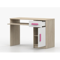 Písací stôl SCOUT - dub sonoma/biely (viac variant)