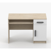 Písací stôl SCOUT - dub sonoma/biely (8 variant)