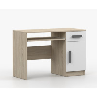Písací stôl SCOUT - dub sonoma/biely (8 variant)
