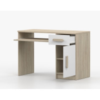 Písací stôl SCOUT - dub sonoma/biely (8 variant)