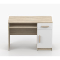 Písací stôl SCOUT - dub sonoma/biely (8 variant)
