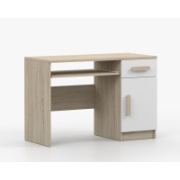 Písací stôl SCOUT - dub sonoma/biely (8 variant)