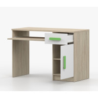 Písací stôl SCOUT - dub sonoma/biely (8 variant)