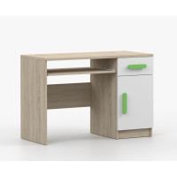 Písací stôl SCOUT - dub sonoma/biely (8 variant)