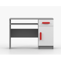 Písací stôl SCOUT - šedý/biely (8 variant)