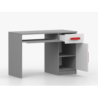 Písací stôl SCOUT - šedý/biely (8 variant)