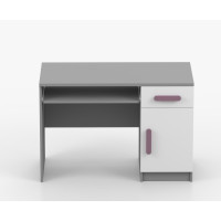 Písací stôl SCOUT - šedý/biely (8 variant)