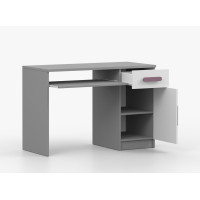 Písací stôl SCOUT - šedý/biely (8 variant)