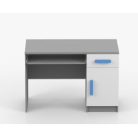 Písací stôl SCOUT - šedý/biely (8 variant)