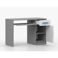 Písací stôl SCOUT - šedý/biely (8 variant)