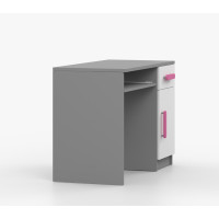 Písací stôl SCOUT - šedý/biely (viac variant)