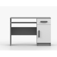 Písací stôl SCOUT - šedý/biely (8 variant)
