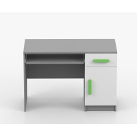 Písací stôl SCOUT - šedý/biely (8 variant)