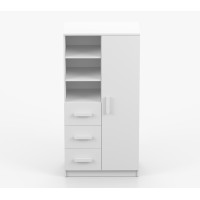 Regál SCOUT - biely (8 variant)