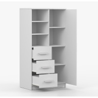 Regál SCOUT - biely (8 variant)