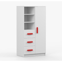 Regál SCOUT - biely (8 variant)