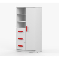 Regál SCOUT - biely (8 variant)