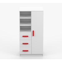 Regál SCOUT - biely (8 variant)