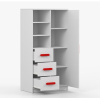 Regál SCOUT - biely (8 variant)