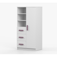 Regál SCOUT - biely (8 variant)