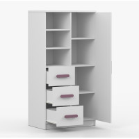 Regál SCOUT - biely (8 variant)