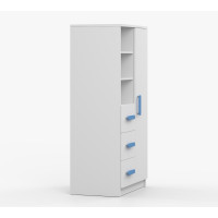 Regál SCOUT - biely (8 variant)