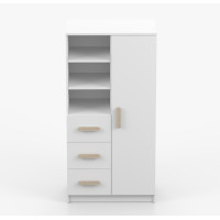 Regál SCOUT - biely (8 variant)